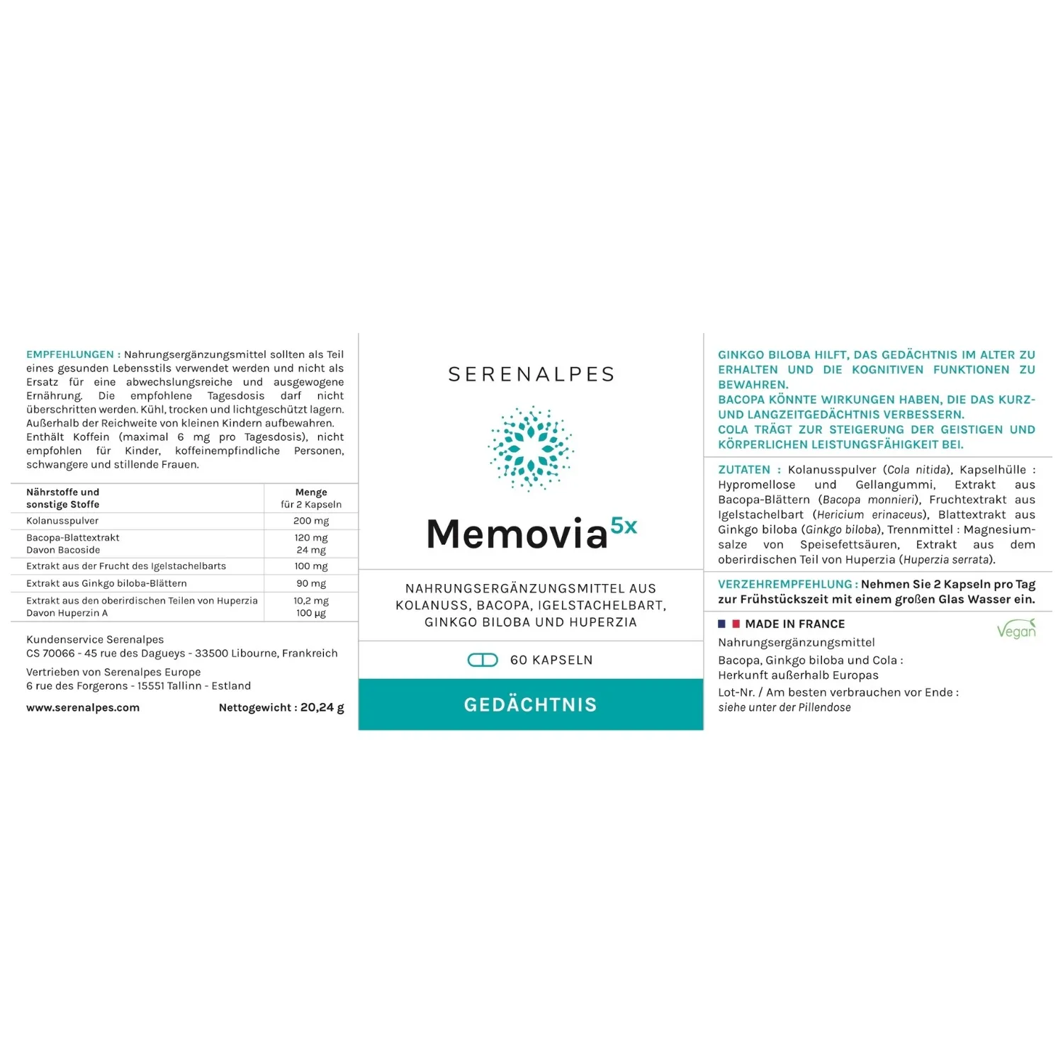 MEK Etikett Etikett Memovia 5x